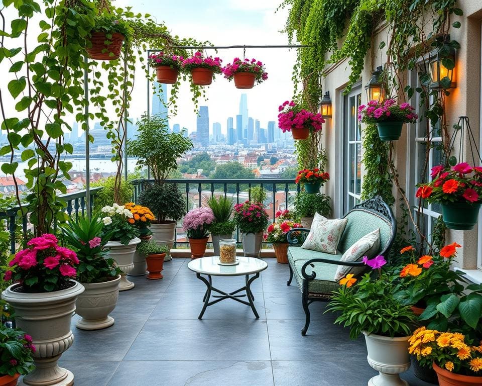 Balkongestaltung mit Pflanzen für den Balkon