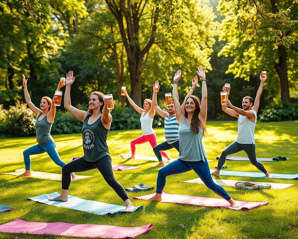 Bier-Yoga: Entspannung mit Bier