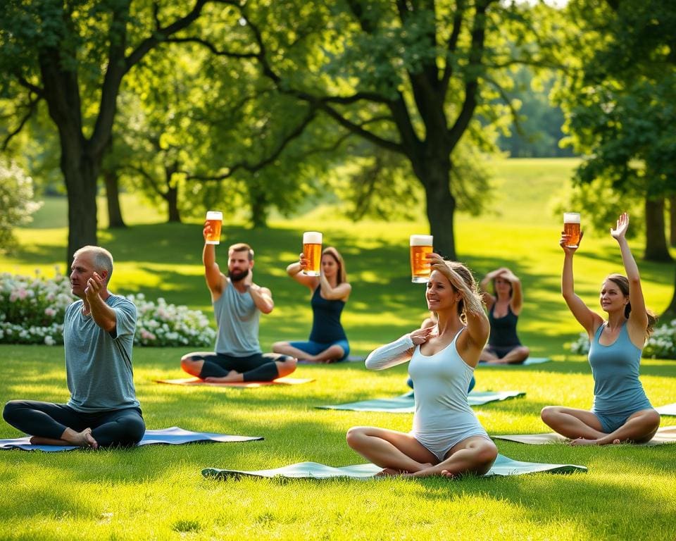 Bier Yoga Vorteile