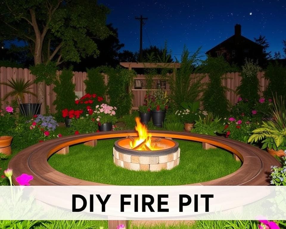 DIY-Feuerschale im Garten