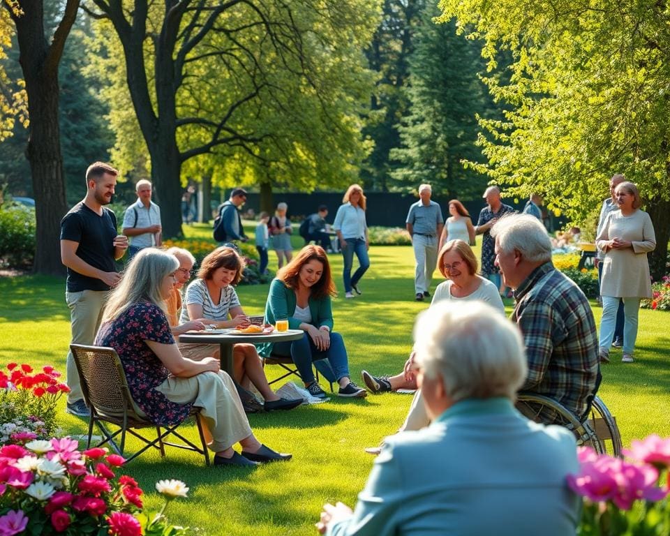 Einfluss von sozialen Interaktionen auf das Wohlbefinden