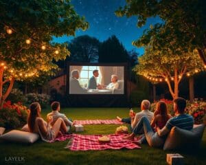 Freiluftkino im Garten: Ein Kinoabend unter freiem Himmel