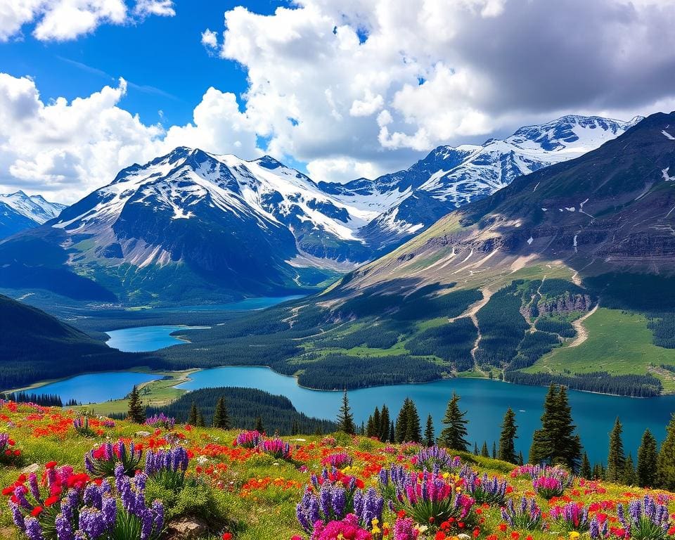 Glacier-Nationalpark atemberaubende Natur