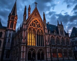 Gotische Bauwerke in Leuven, Belgien