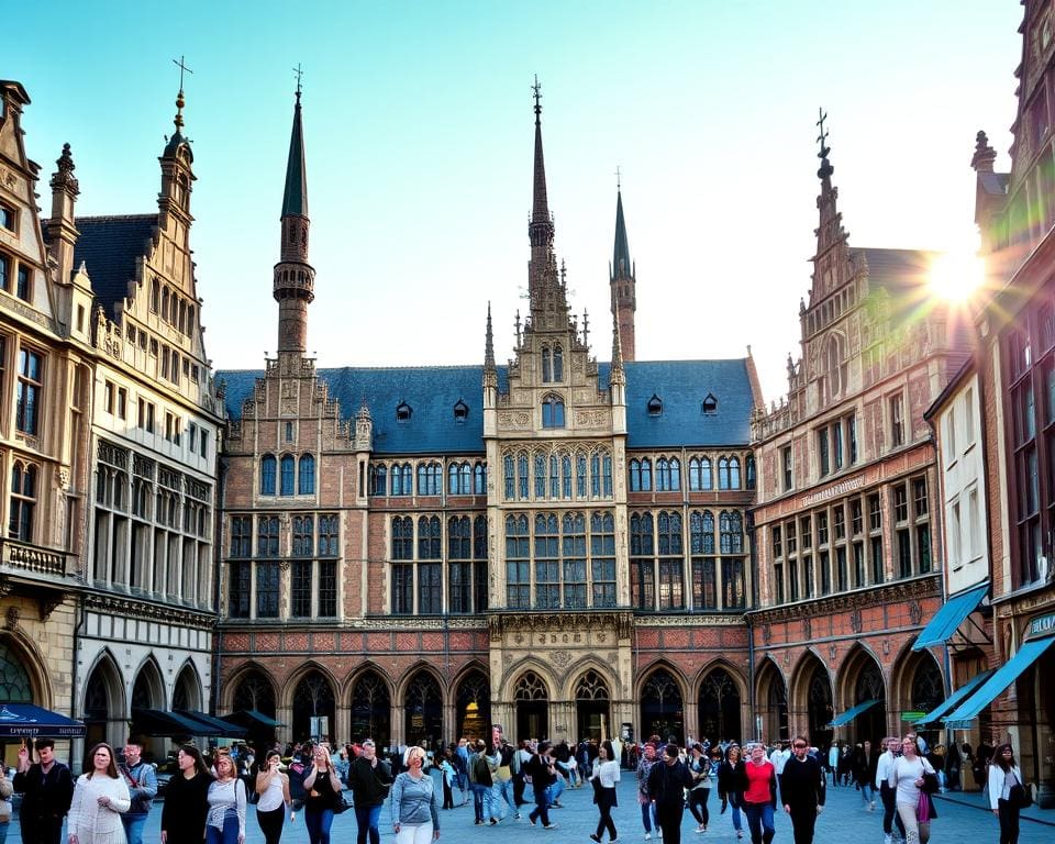 Gotische Bauwerke in Leuven Belgien