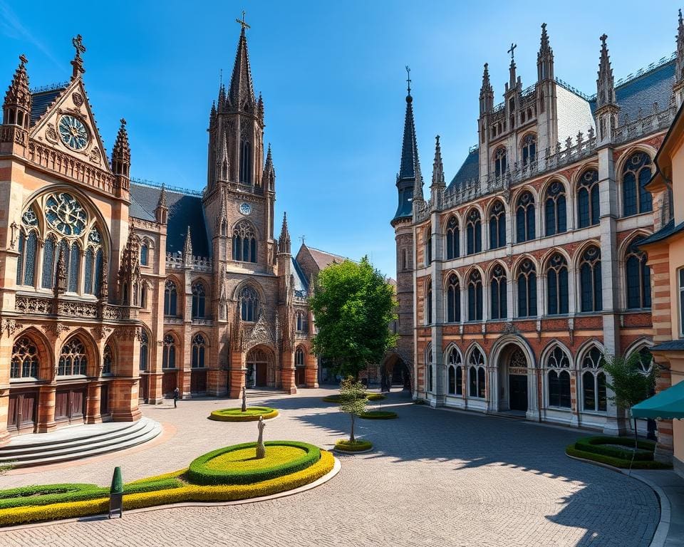 Gotische Kathedralen in Mechelen, Belgien