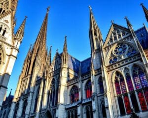 Gotische Kathedralen in Rouen, Frankreich