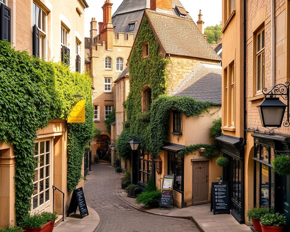 Historische Gassen in Oxford, England