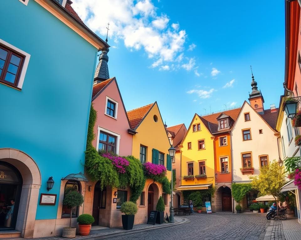 Historische Gassen in Sighișoara, Rumänien