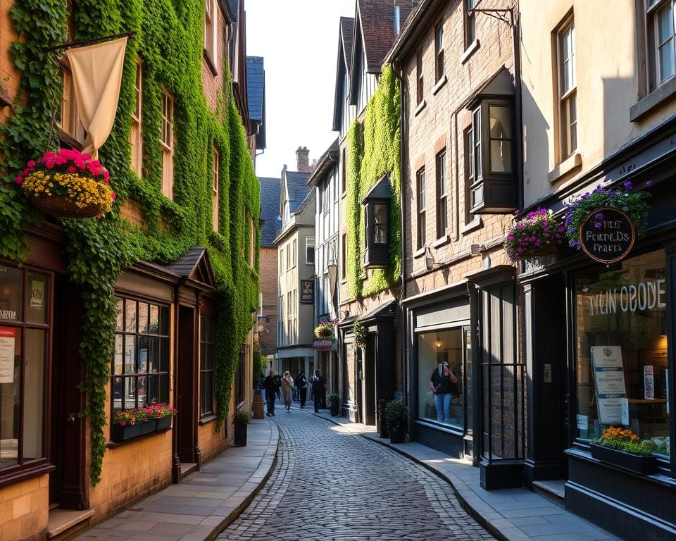 Historische Gassen in York, England