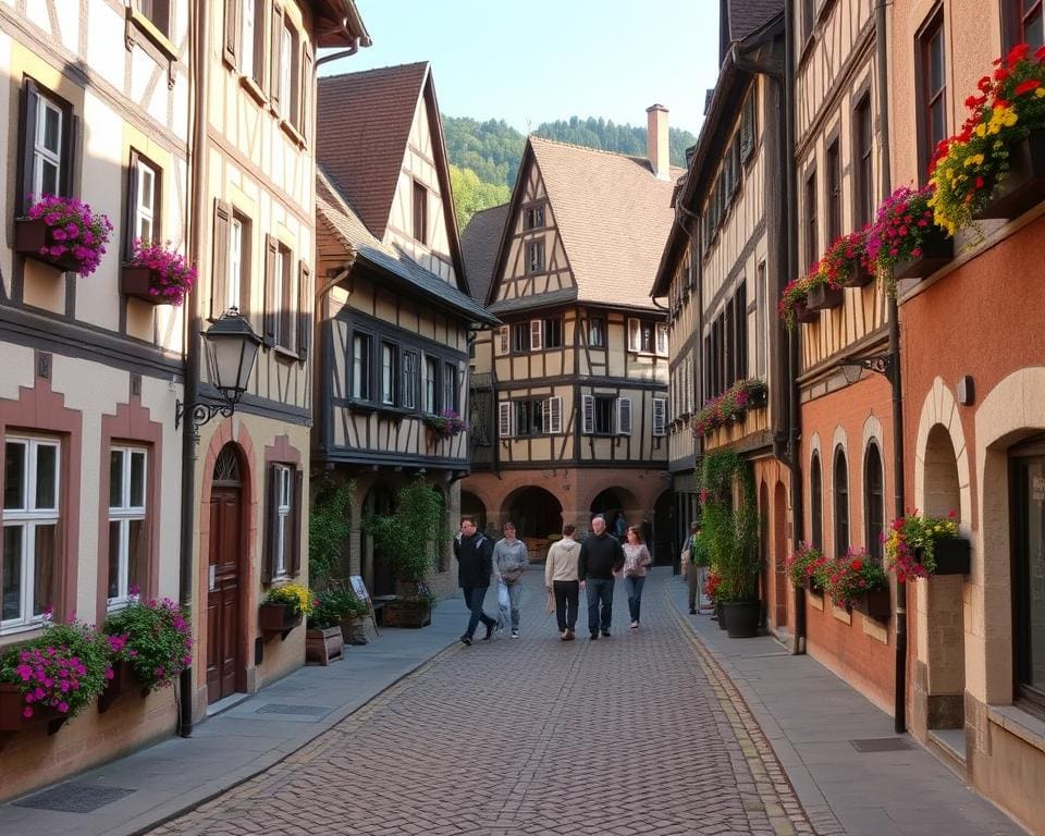 Historische Gassen von Heidelberg, Deutschland