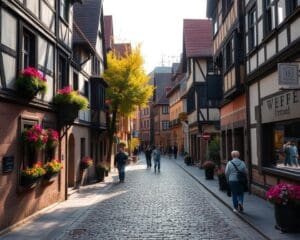 Historische Gassen von Heidelberg, Deutschland