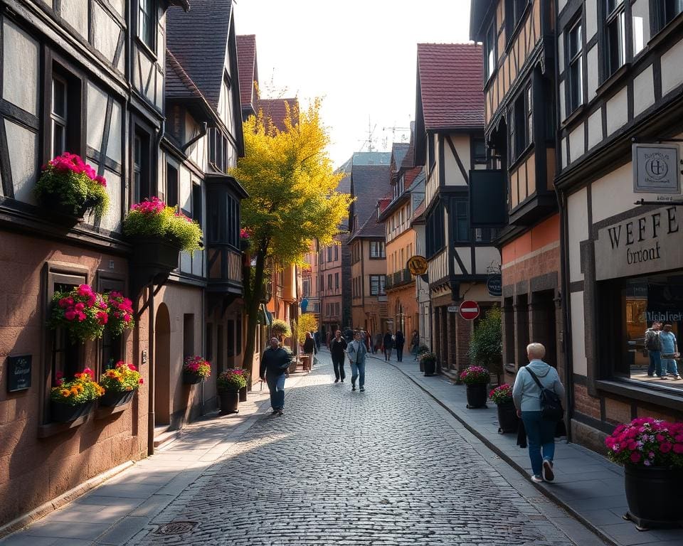 Historische Gassen von Heidelberg, Deutschland