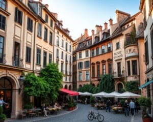 Historische Plätze in Lyon, Frankreich