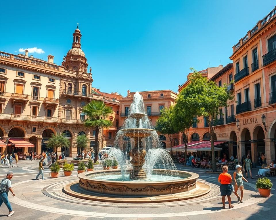 Historische Plätze in Valencia, Spanien