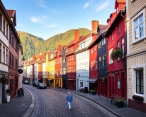 Historische Viertel in Bergen, Norwegen