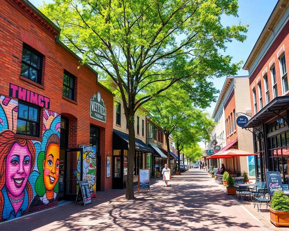 Kreative Viertel in Raleigh, North Carolina