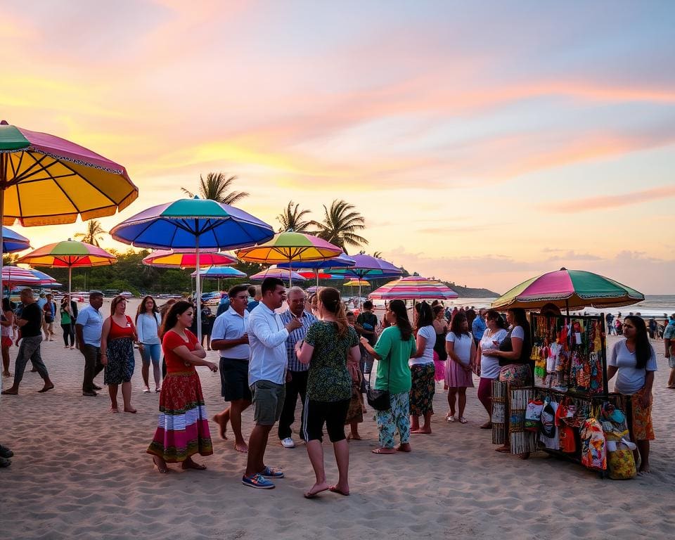 Kulturelle Aktivitäten am Strand in Managua