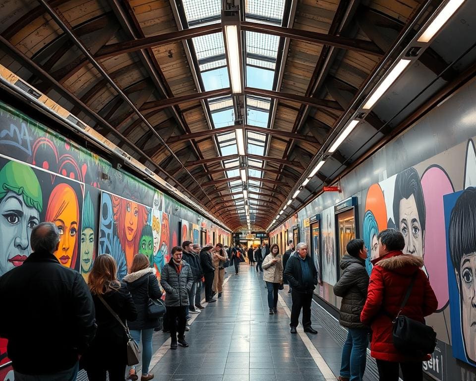 Kunst im Untergrund: U-Bahn-Galerien