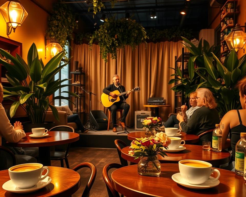 Live-Klänge im Café für eine besondere Atmosphäre