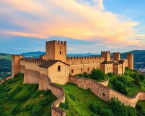 Mittelalterliche Mauern in Ávila, Spanien