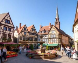 Mittelalterliche Plätze in Marburg, Deutschland