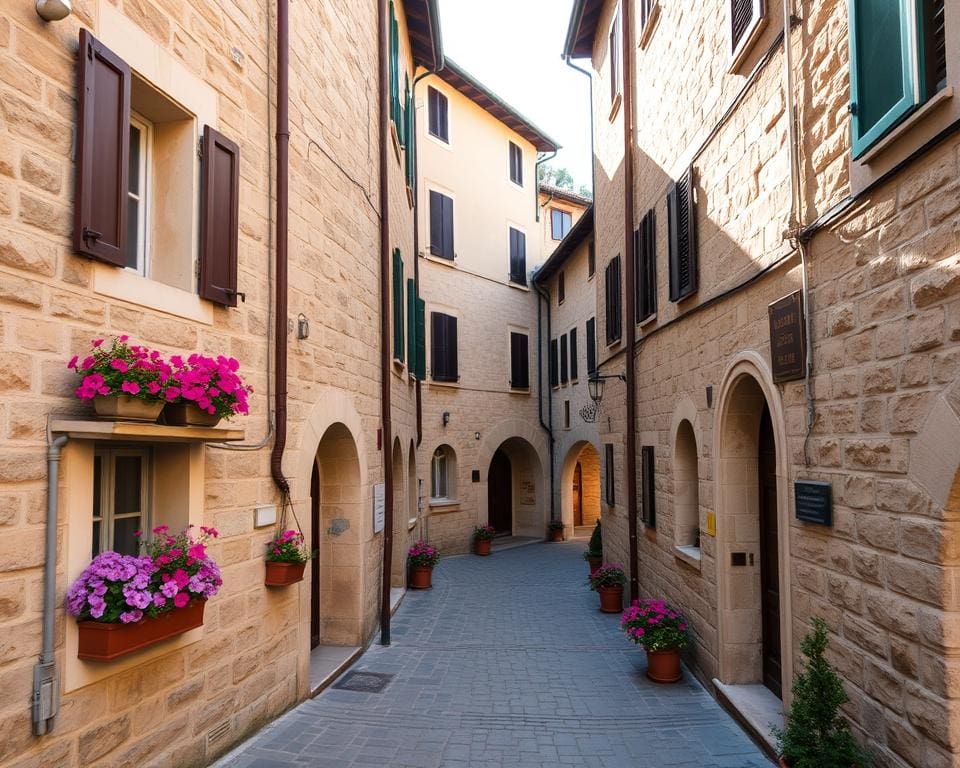 Mittelalterliche Straßen in San Marino, San Marino