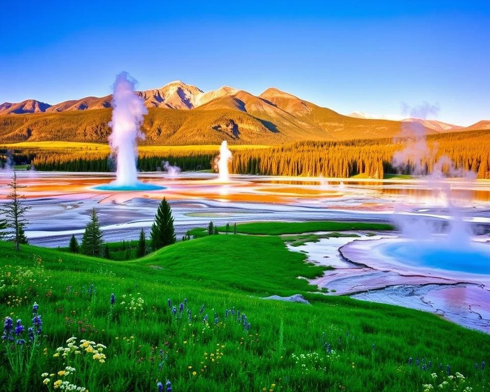 Naturwunder im Yellowstone-Nationalpark, Wyoming