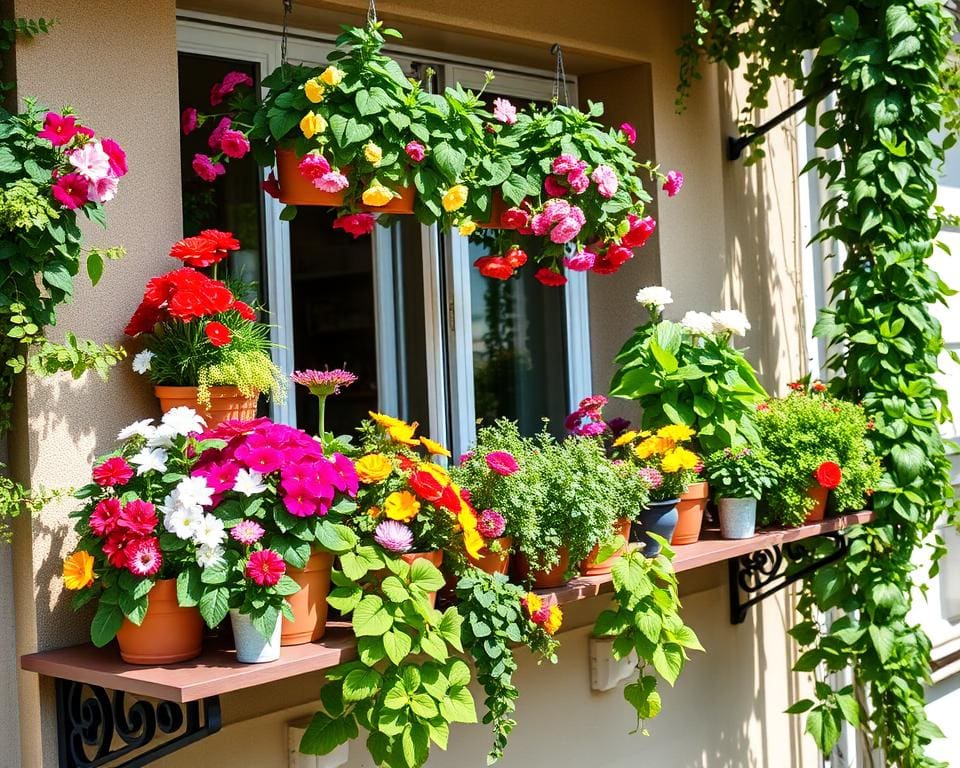 Pflanzregale für Balkone: Mehr Platz für blühende Vielfalt