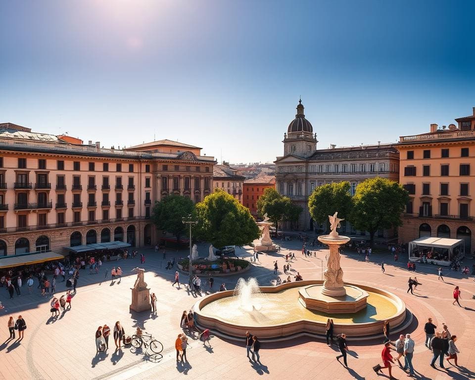 Prachtvolle Plätze in Turin, Italien