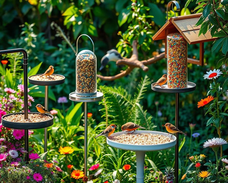 Vogelfutterstationen im Garten: Mehr Artenvielfalt fördern