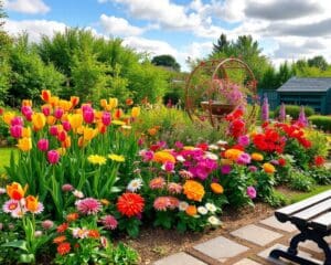 Farbakzente im Garten: Welche Pflanzen blühen wann?