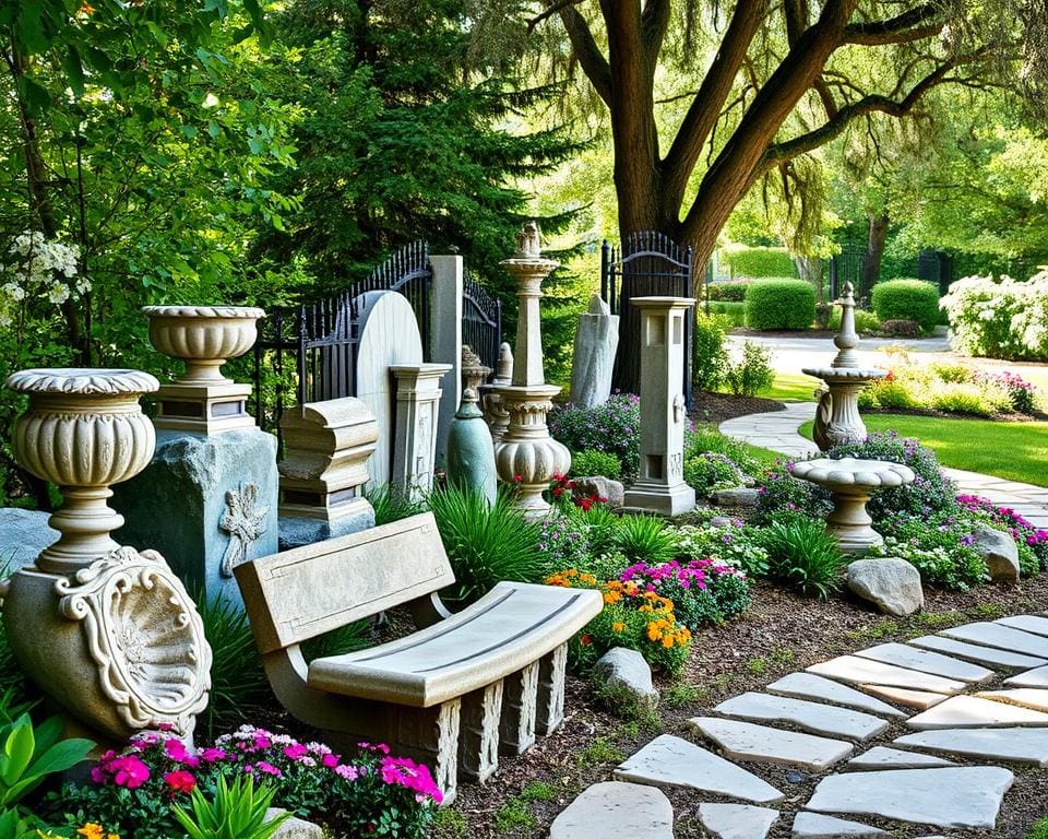 Gestaltungsideen für den Garten mit Naturstein Dekoration