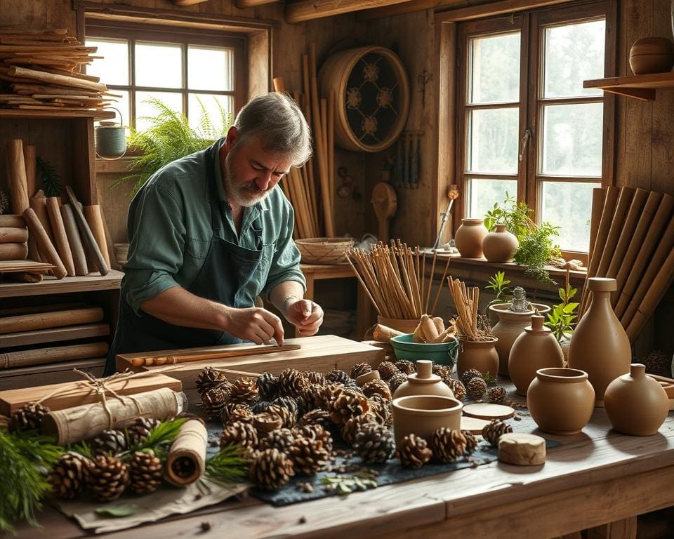 Heimwerken mit natürlichen Materialien