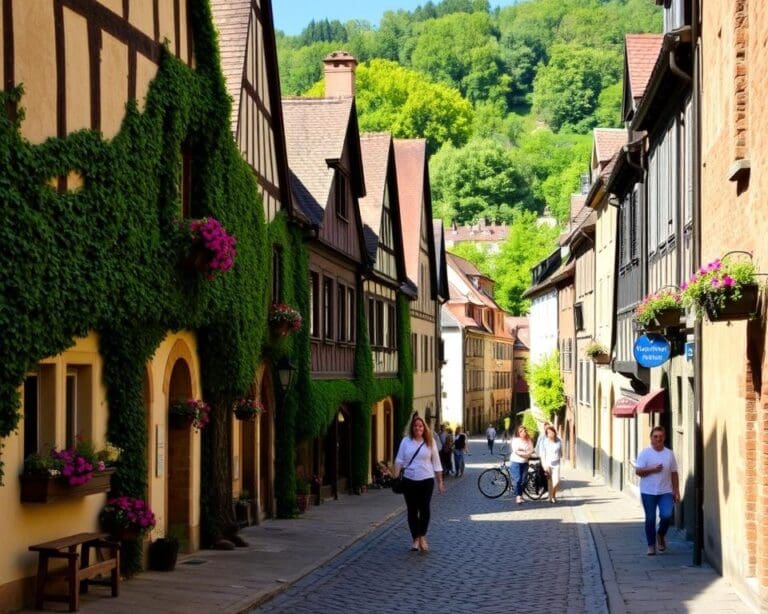 Historische Gassen von Heidelberg, Deutschland