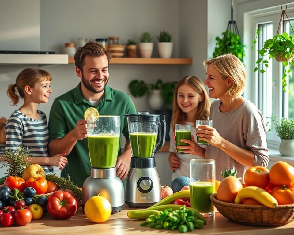 Integration in den Alltag mit grünen Smoothies