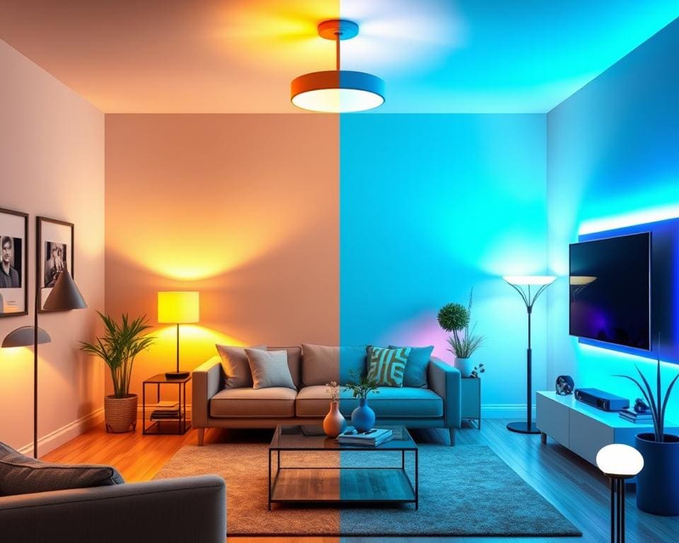 Smarte Lichtsysteme für jede Stimmung im Wohnzimmer