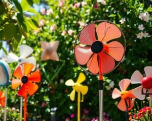 Solarbetriebene Ventilatoren für heiße Sommertage