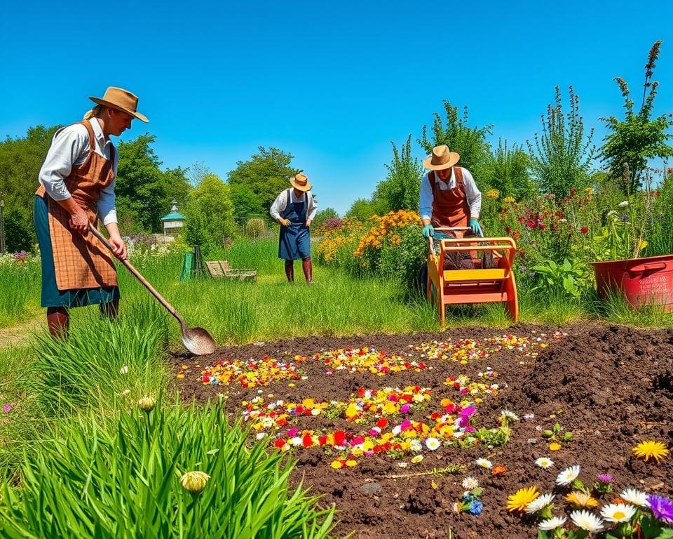 Vorbereitung des Standortes für Blumenwiesen anlegen