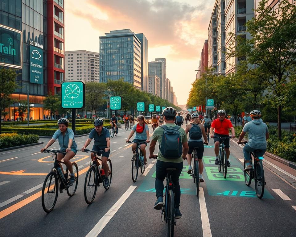 digitalisierte Fahrradleitsysteme