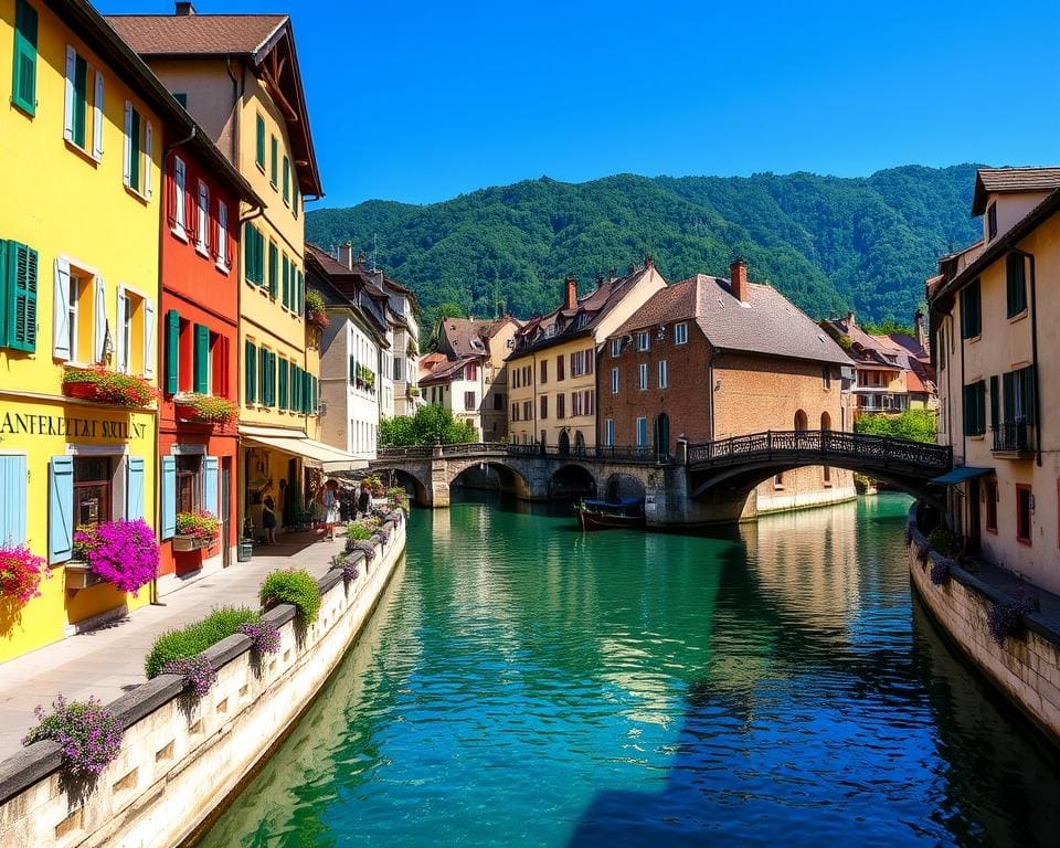 Malerische Kanäle von Annecy, Frankreich