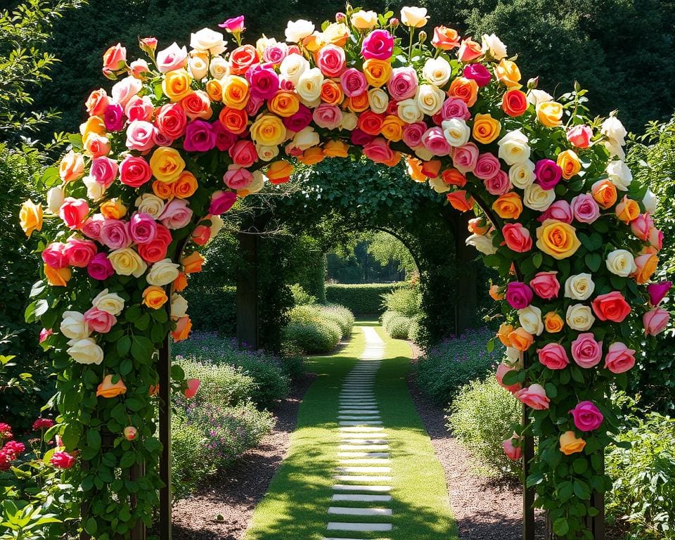 Rosenbogen selbst gestalten: Blühende Eingänge im Garten