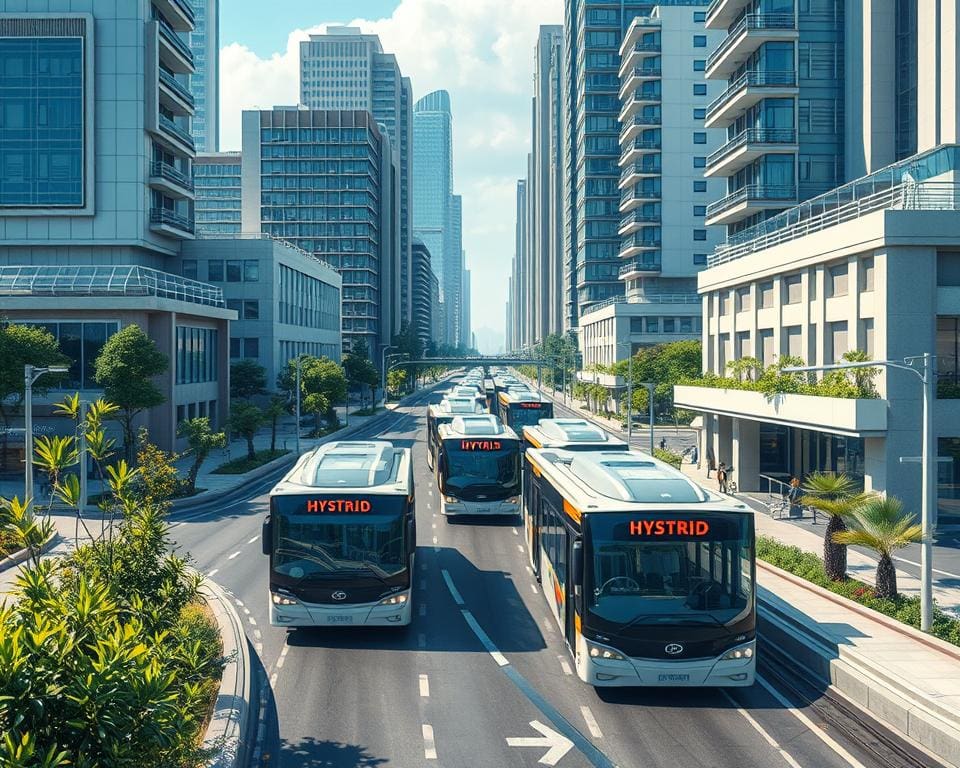 Hybridbusse für den emissionsfreien Nahverkehr