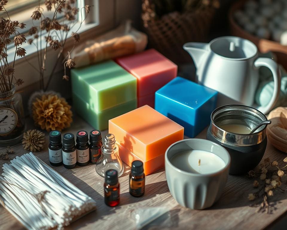 Materialien für Duftkerzen