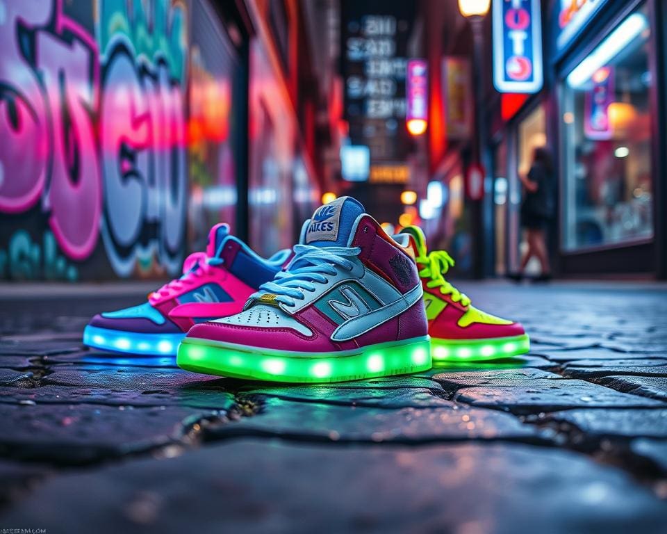 Sneaker in Neonfarben: Der mutige Straßenlook