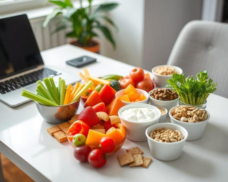 Tipps für gesunde Snacks im Büro und unterwegs