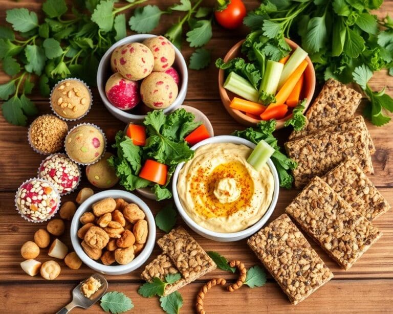 Vegane Rezepte für gesunde Snacks