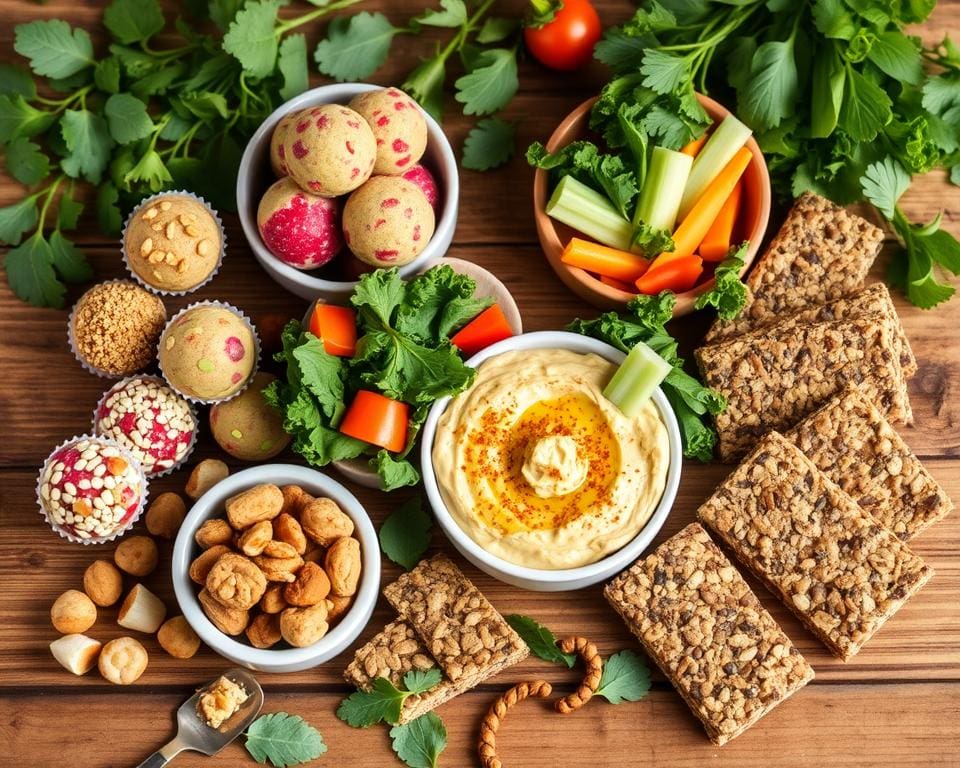 Vegane Rezepte für gesunde Snacks