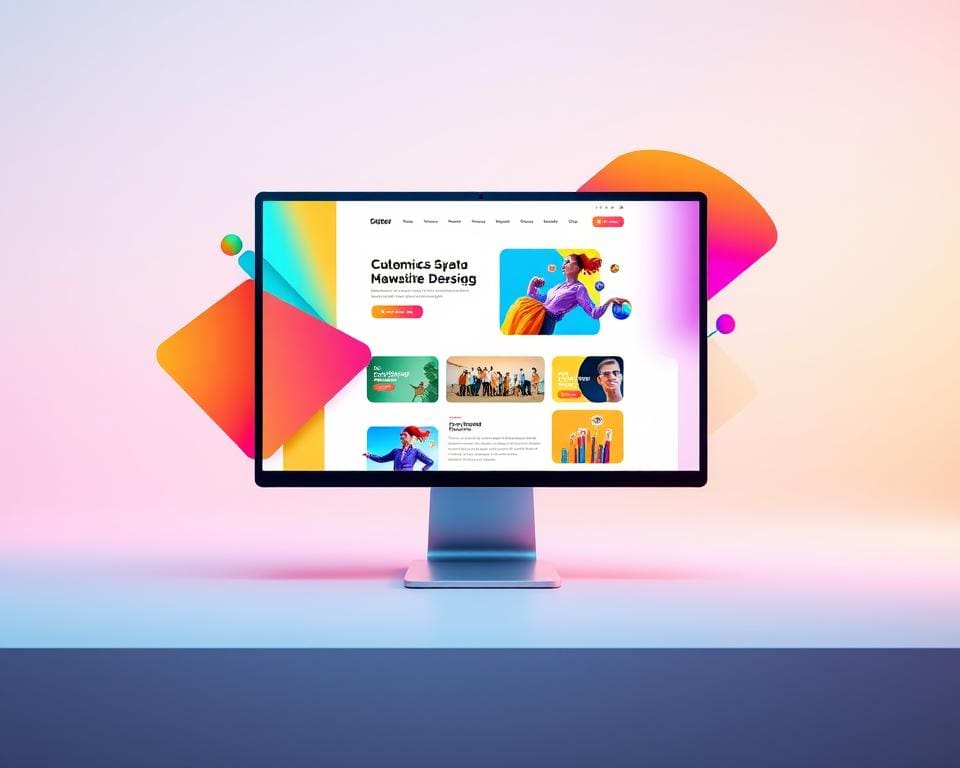 Website-Design Kreativität Funktionalität
