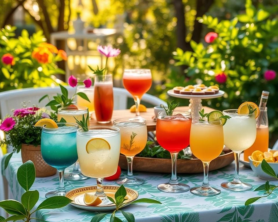 Die besten Drinks für eine unvergessliche Gartenparty